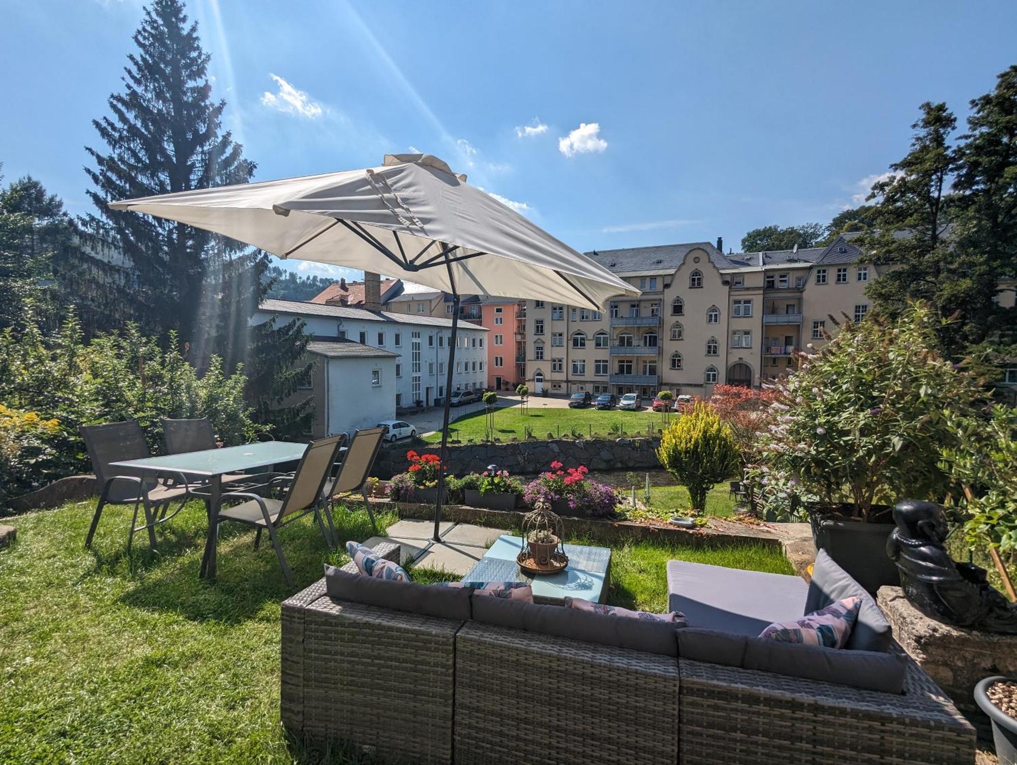 F2 - Urlaubsmagie Sauna, Whirlpool, Pool & Garten Sebnitz Extérieur photo