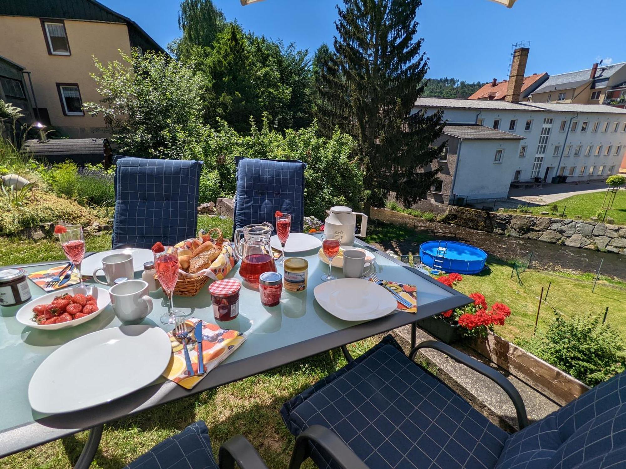 F2 - Urlaubsmagie Sauna, Whirlpool, Pool & Garten Sebnitz Extérieur photo
