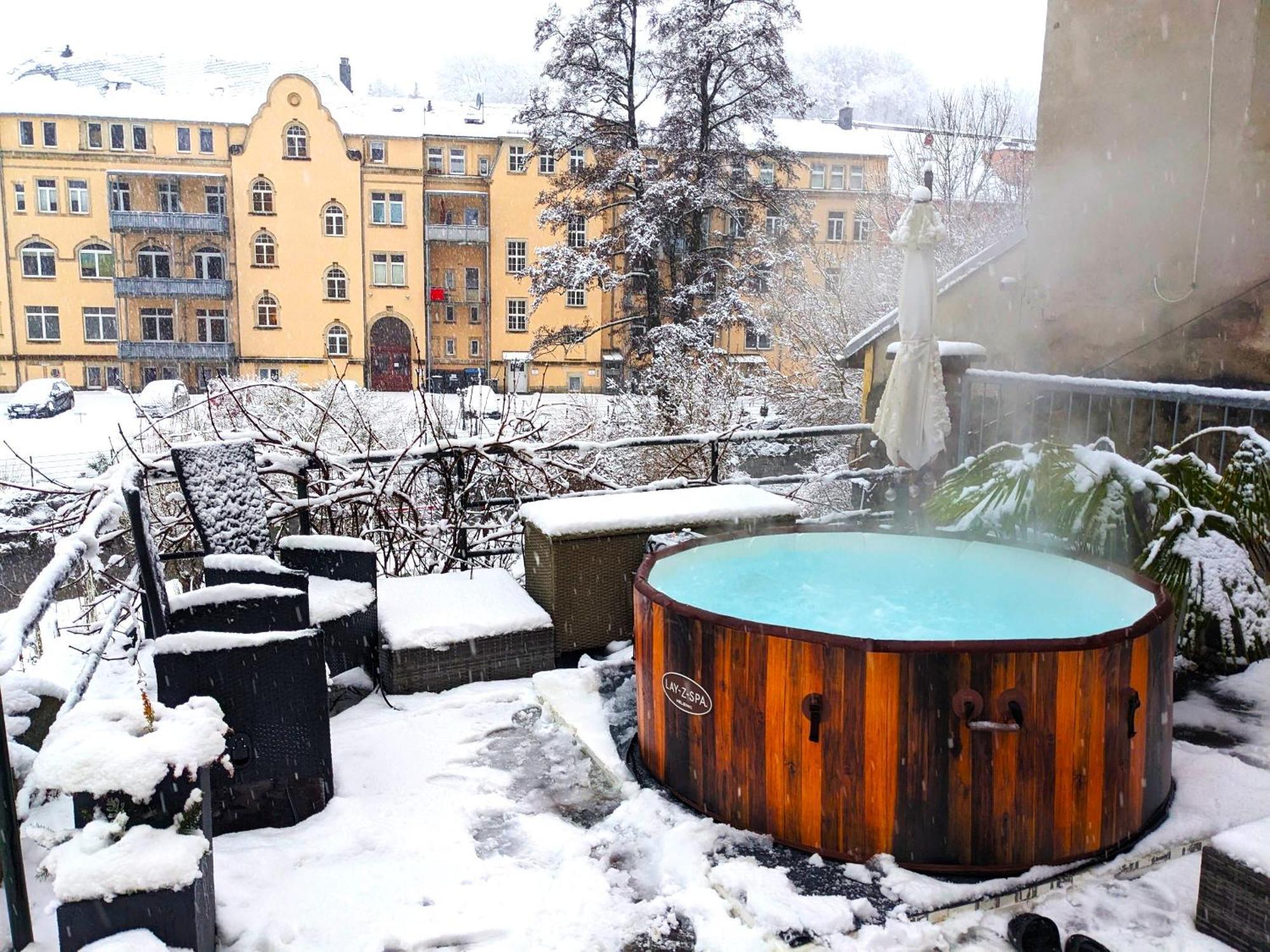 F2 - Urlaubsmagie Sauna, Whirlpool, Pool & Garten Sebnitz Extérieur photo